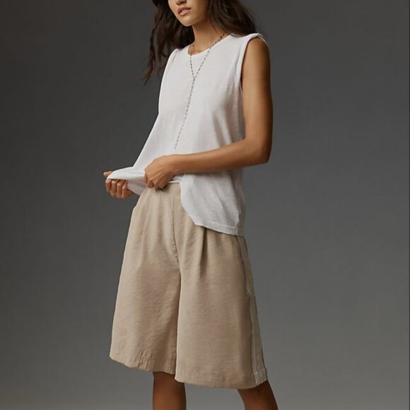 Anthropologie Pants - By Anthropologie Lace Side-Stripe Long Dressy Shorts Size X Small